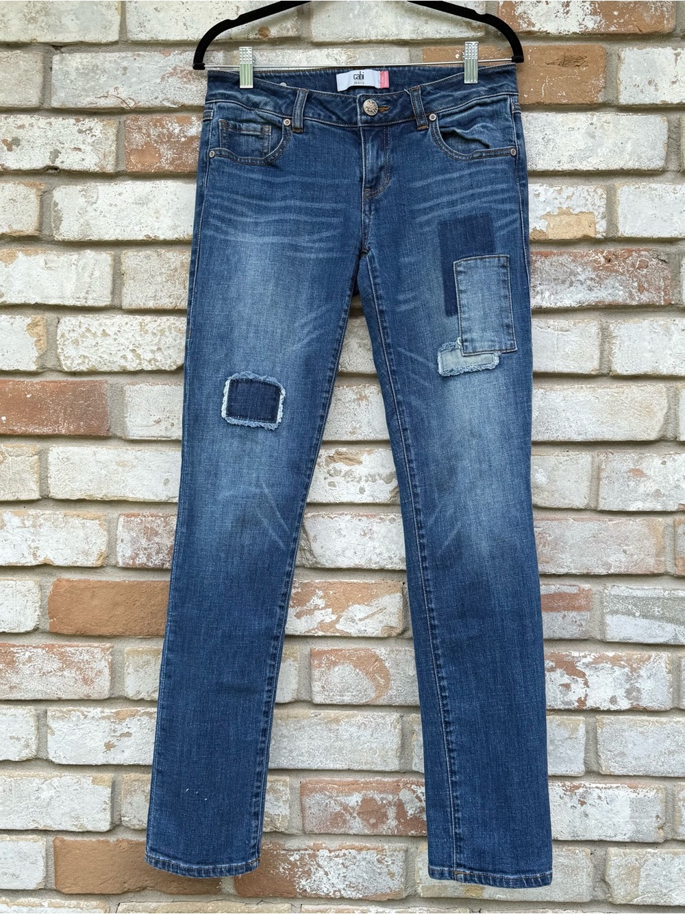 Cabi Jeans Patchwork Slim Boyfriend